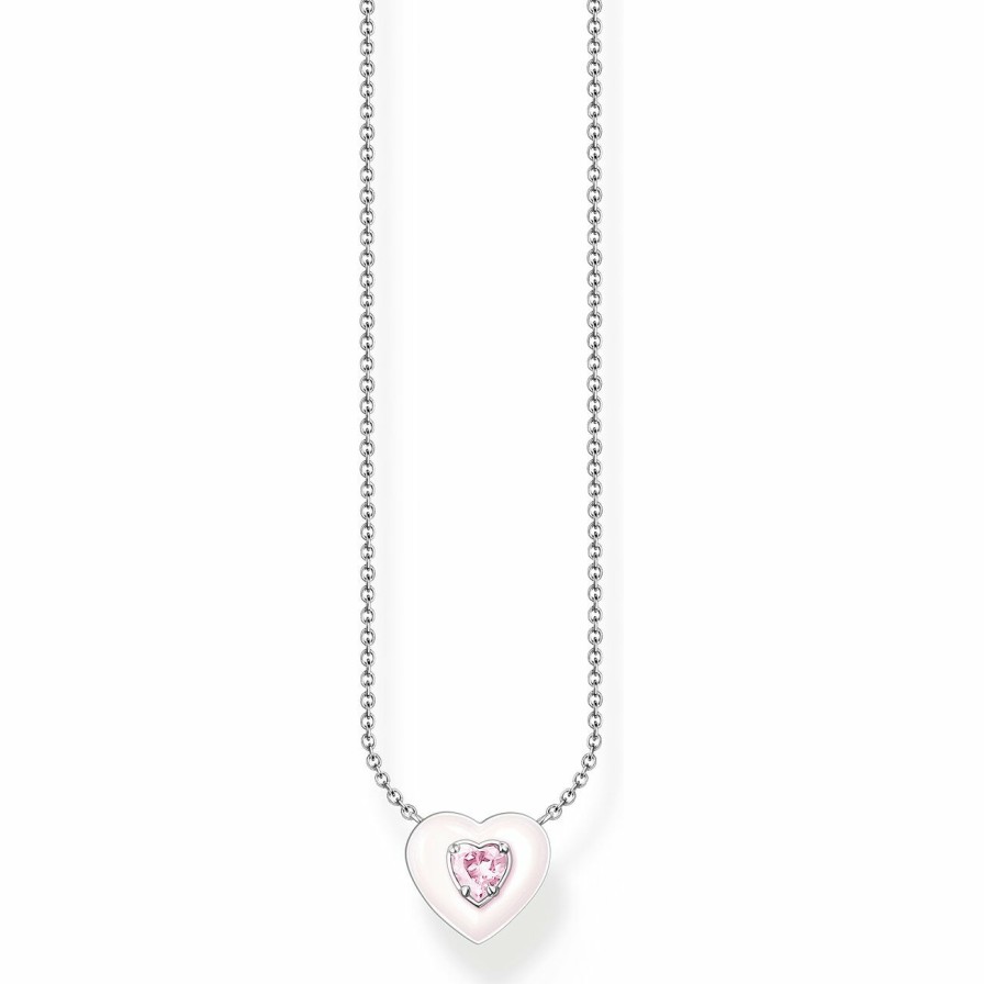 Thomas Sabo Thomas Sabo Damen Halskette Charming Mit Herz Charm 45Cm Silber Ke2184-041-9-L45V | Halsketten