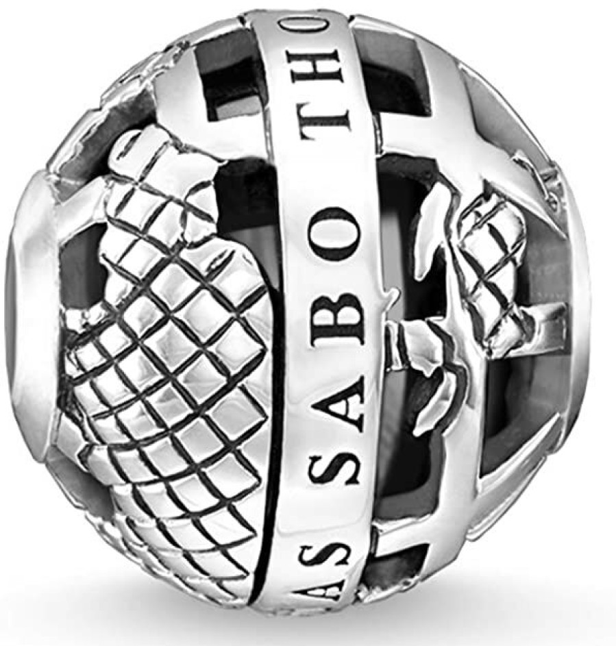 Thomas Sabo Thomas Sabo Bead Schwarze Weltkugel K0262-698-11 | Charms & Anhanger