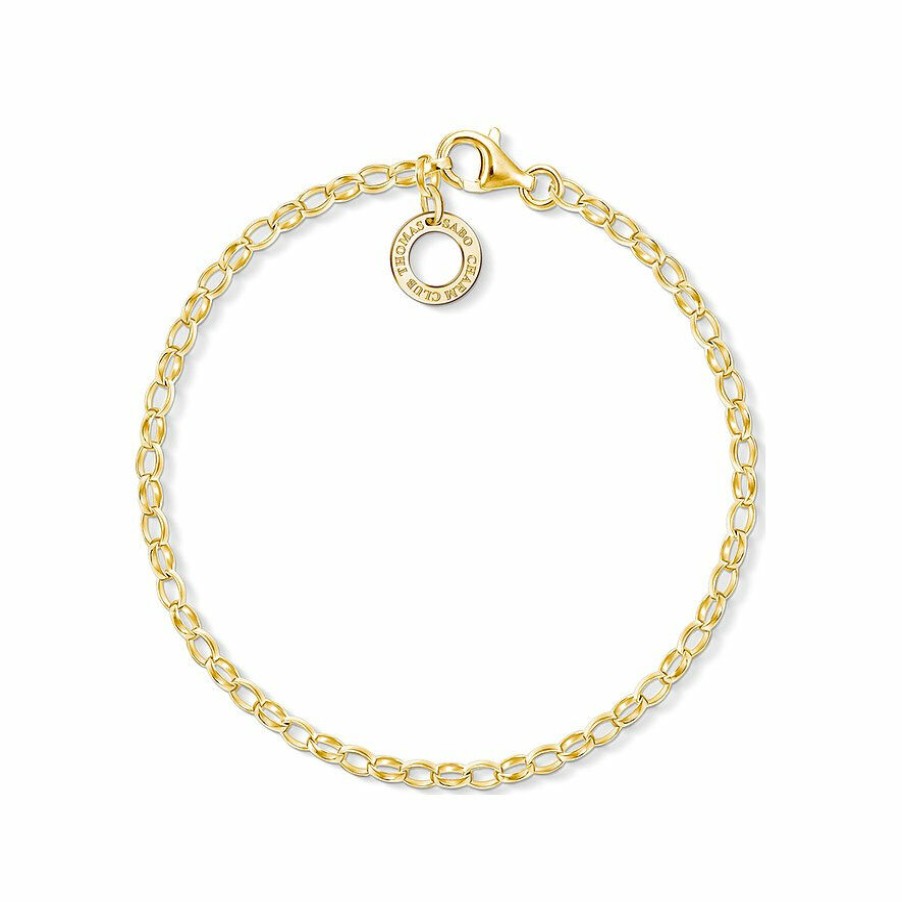 Thomas Sabo Thomas Sabo Damen Charm Armband 18,5Cm Gelbgold X0243-413-39-L18,5 | Armbander