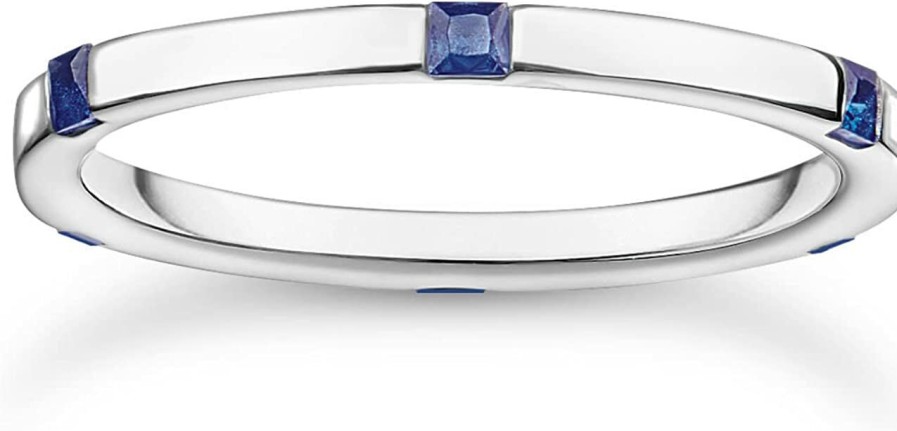 Thomas Sabo Thomas Sabo Damen Ring Mit Blauen Steinen Tr2396-699-32 | Ringe