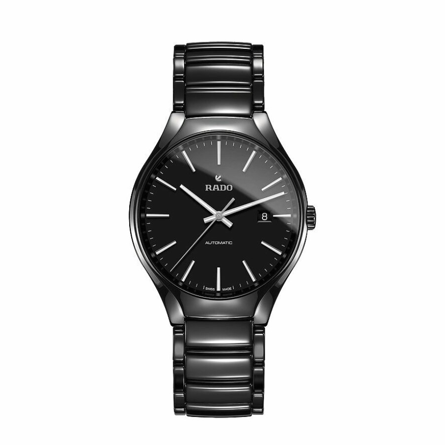 Rado Rado Herren Automatik True Keramik Schwarz R27056152 | Automatikuhren