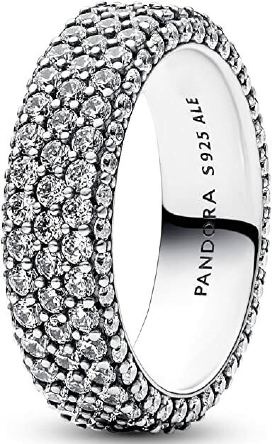 Pandora Pandora Damen Silberring Zeitloses Pave Silber 192634C01 | Ringe