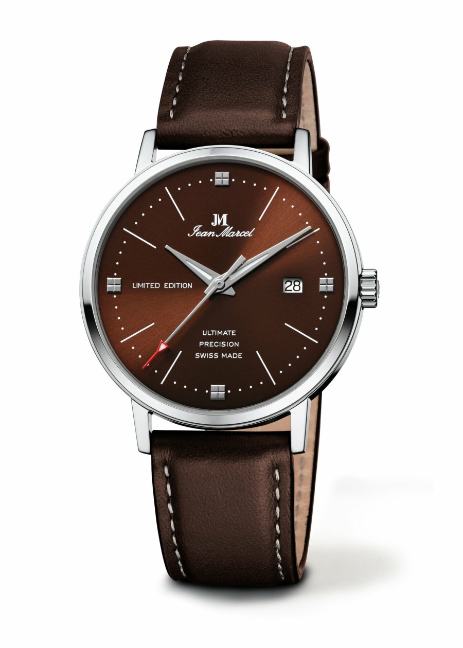 Jean Marcel Jean Marcel Heren Automatikuhr Optimum Mit Lederarmband Braun 510.60.73.58 | Automatikuhren