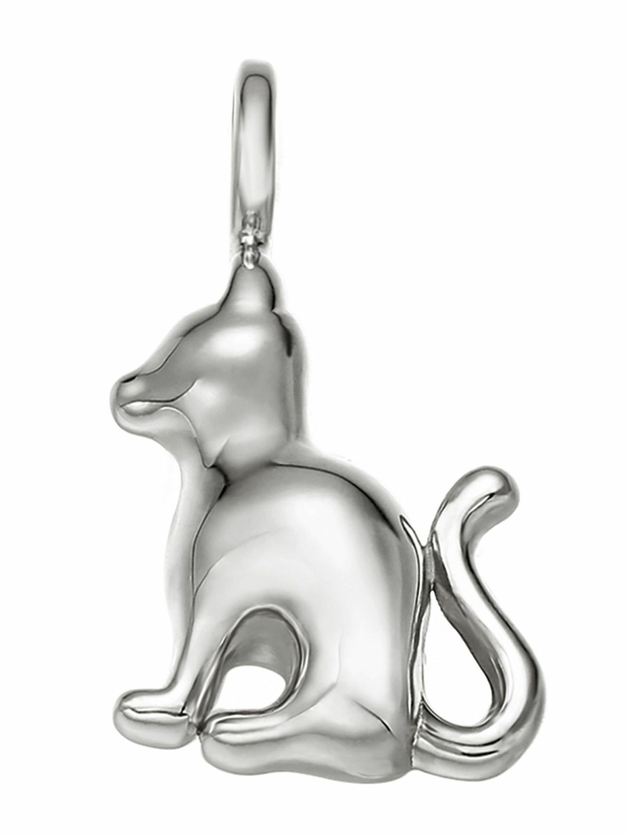 Xenox Xenox Uni Anhanger Katze Silber Xc5152 | Charms & Anhanger