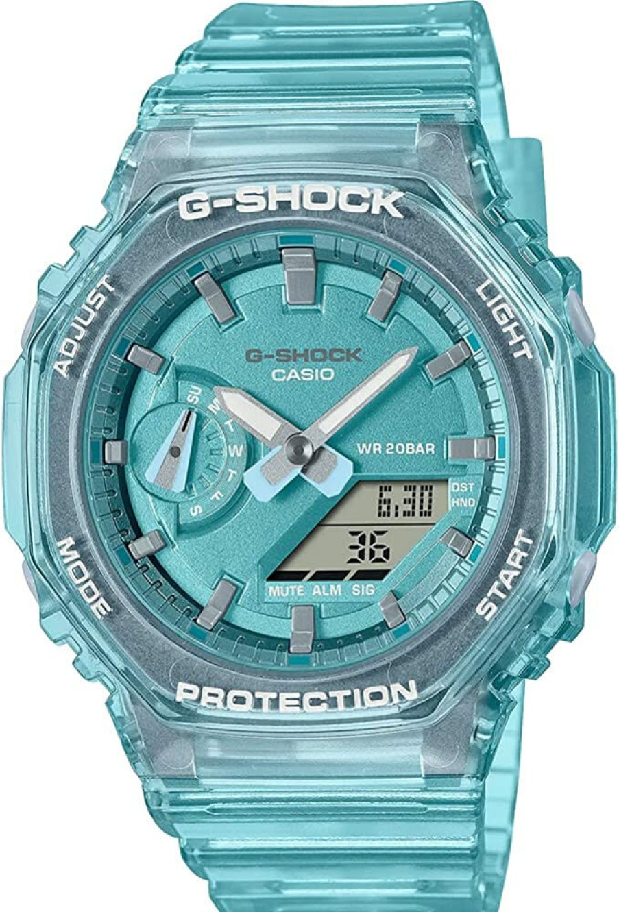 Casio Casio G-Shock Damenuhr Classic Hellblau Gma-S2100Sk-2Aer | Digitaluhren