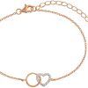 Xenox Xenox Damen Collier Herz Silber 925 Bicolor Rose Xs3611R | Armbander