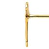 Xenox Xenox Damen Schlussel-Ohrstecker 375Er Gelbgold Xg9K4021G | Ohrringe