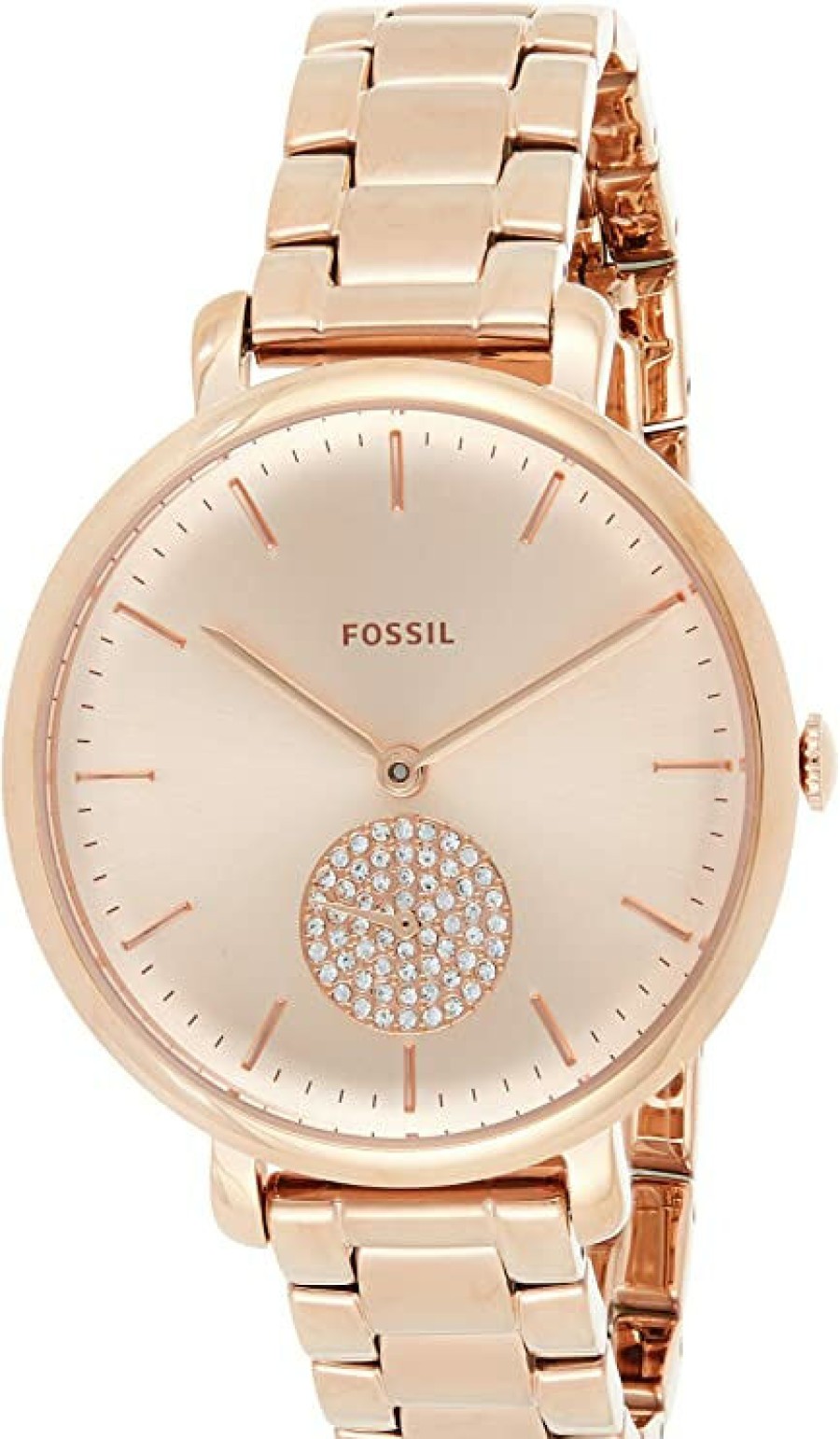 Fossil Fossil Damen-Quarzuhr Modell Jaqueline Rosegold Es4438 | Analoguhren