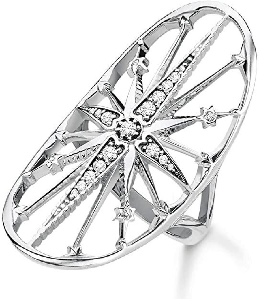 Thomas Sabo Thomas Sabo Damenring Stern Silber Mit Zirkonia Tr2222-643-14-54 | Ringe