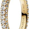 Pandora Pandora Damen-Ring Zeitloses Pave Gold 162627C01 | Ringe