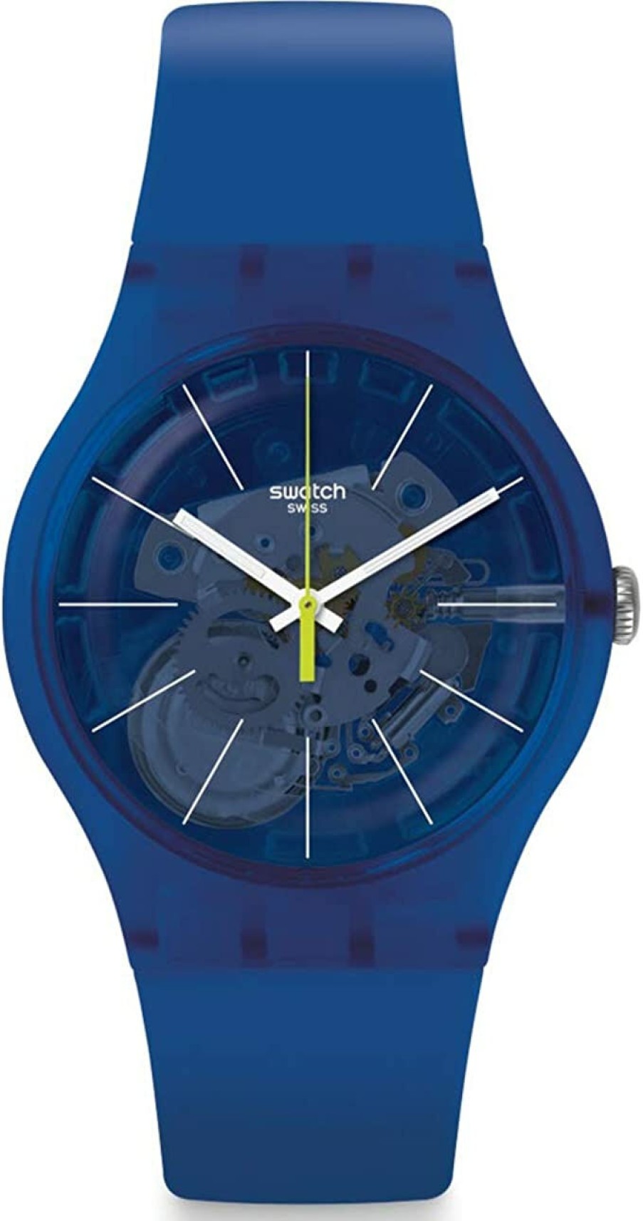 Swatch Swatch Damen Silikon-Armband Blue Sirup Analog Quarz Armband Blau Suon142 | Analoguhren