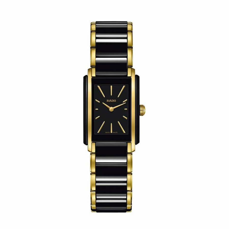 Rado Rado Damen Analoguhr Integral Schwarz Gold R20845162 | Analoguhren