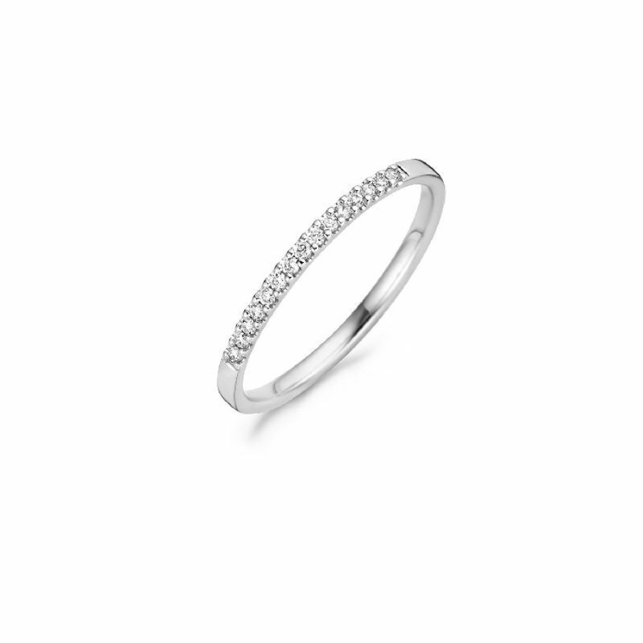 Blush Blush Damen Ring Mit Diamant 0.1Ct Grose 54 585Er Weisgold 1626Wdi/54 | Ringe