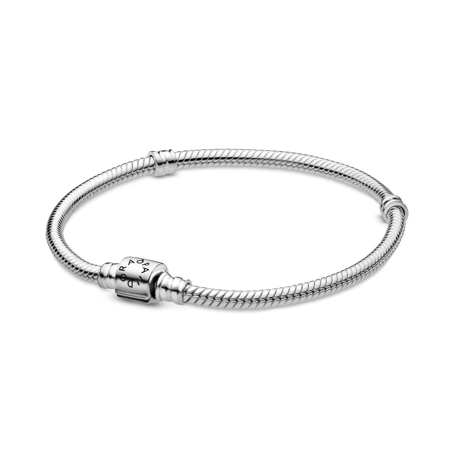 Pandora Pandora Schlangen-Gliederarmband Mit Zylinder-Verschluss In Sterling-Silber | Armbander