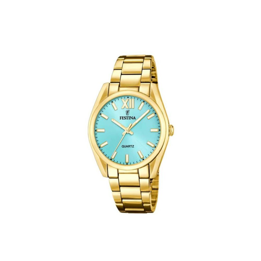 Festina Festina Damenuhr Boyfriend Modell Gold 20640/2 | Analoguhren