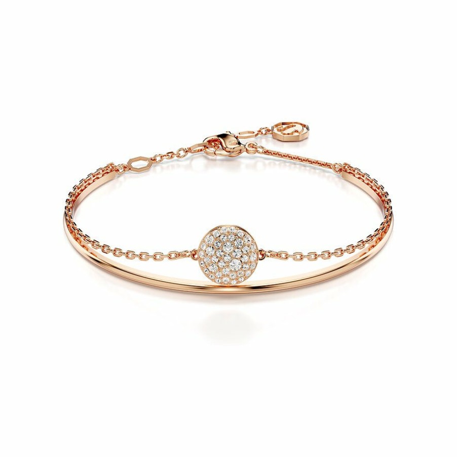 Swarovski Swarovski Damen Armreif Meteora 17Cm Rosegold 5683452 | Armbander