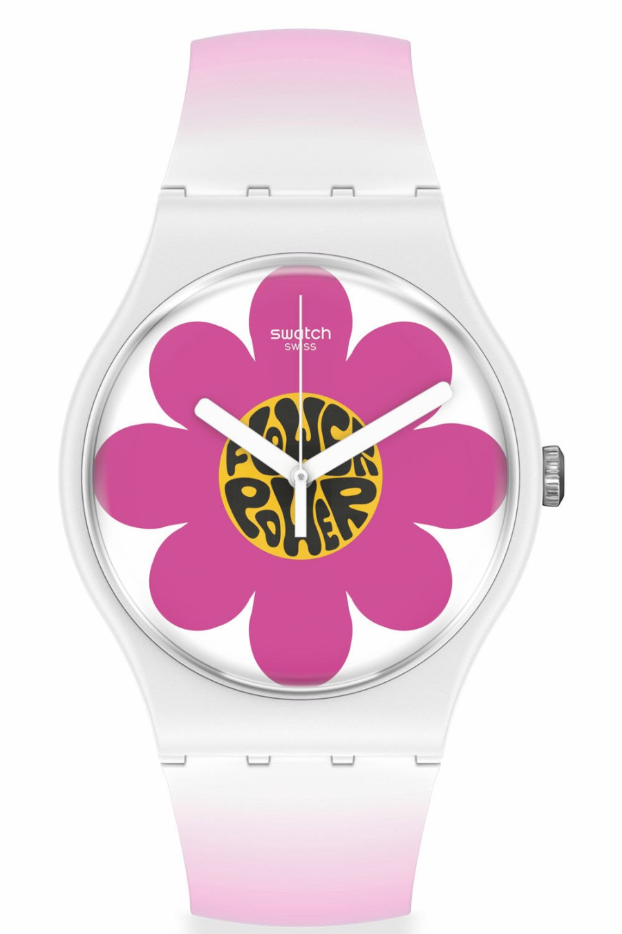 Swatch Swatch Damen Analoguhr Flower Power Bioceramic Pink So32M104 | Analoguhren