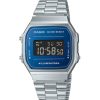 Casio Casio Damen Digitaluhr Vintage Mit Edelstahlband Silber A168Wem-2Bef | Digitaluhren