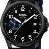 Boccia Boccia Herren Analog Quarz Uhr Mit Kautschuk Armband 3644-03 | Analoguhren