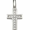 Xenox Xenox Damen Anhanger Zirkonia Kreuz Silber Xc5232 | Charms & Anhanger