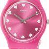 Swatch Swatch Damen Analoguhr Quarz Mit Silikon Armband Pink Gp160 | Analoguhren