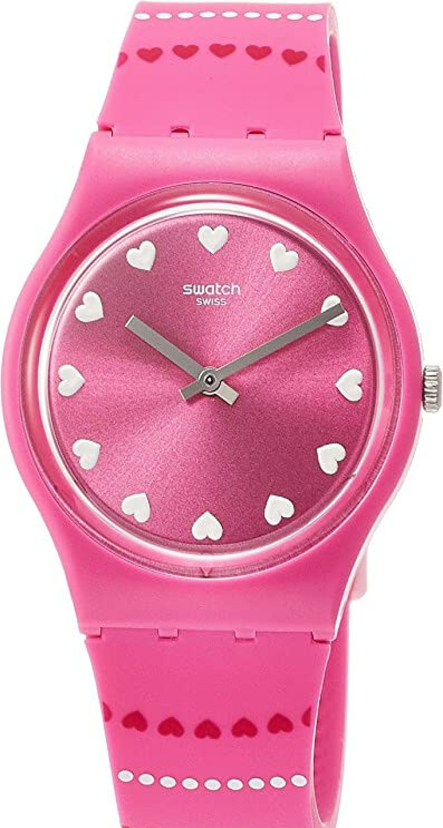 Swatch Swatch Damen Analoguhr Quarz Mit Silikon Armband Pink Gp160 | Analoguhren