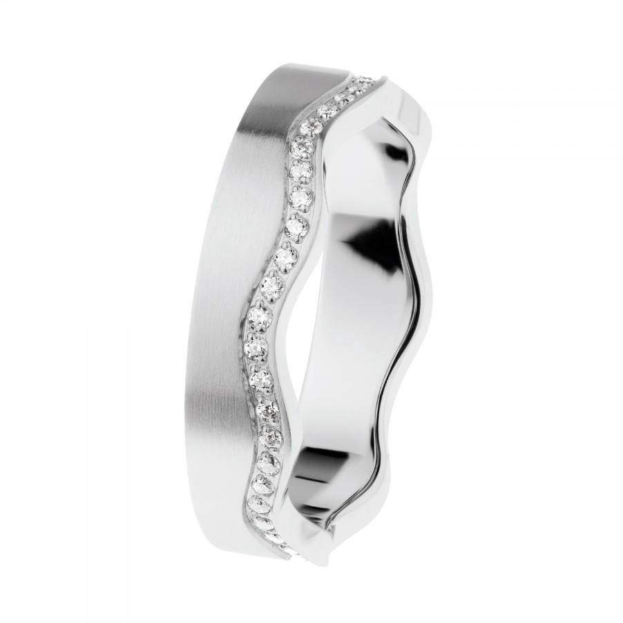 Ernstes Design Ernstes Design Damen Zirkonia Ring Grose 57 Silber R553-57 | Ringe