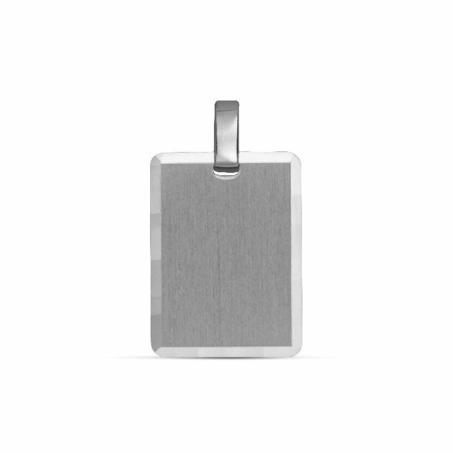 Dein-Juwelier Kollektion Uni Gravurplatte Silber 20.1221.R | Charms & Anhanger