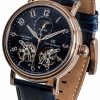 Carl von Zeyten Carl Von Zeyten Herren Automatikuhr Murg Mit Lederarmband Blau Cvz0054Rbls | Automatikuhren