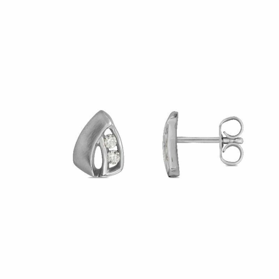 Dein-Juwelier Kollektion Damen Ohrstecker Mit Zirkonia Silber 32.1073.R | Ohrringe