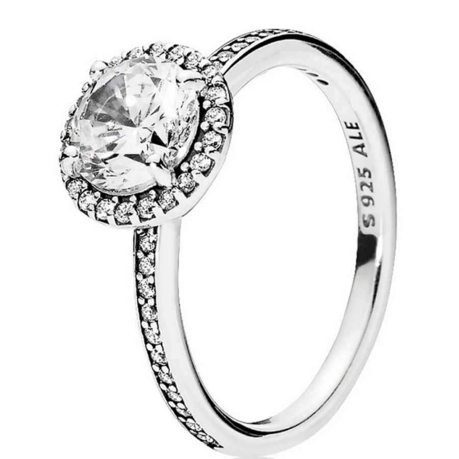 Pandora Pandora Damen Ring Klassik Eleganz Grose 52 Silber 196250Cz-52 | Ringe