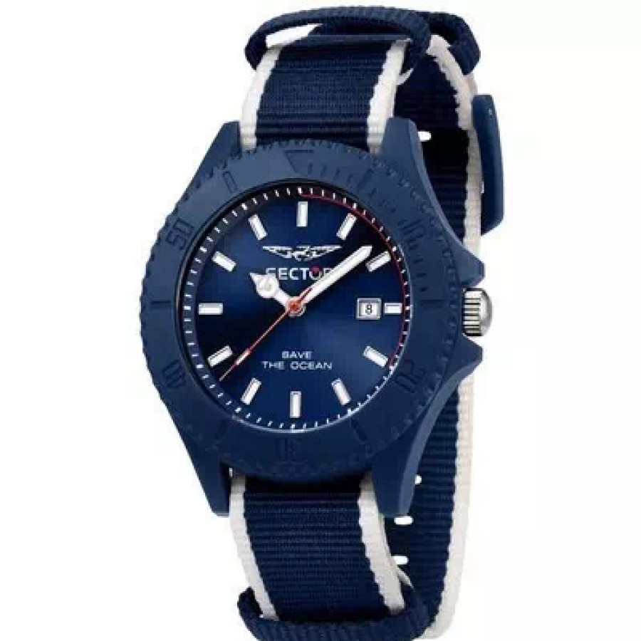 Sector No Limits Sector Herrenuhr Save The Ocean Blau R3251539001 | Automatikuhren