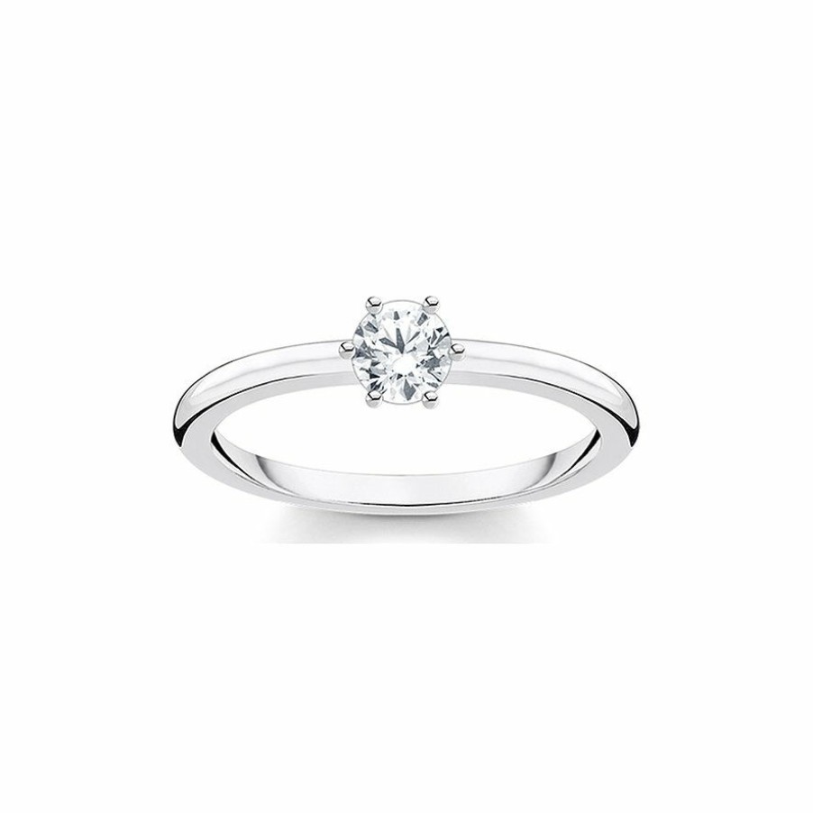 Thomas Sabo Thomas Sabo Damen Zirkonia Ring Grose 52 Silber Tr2326-051-14-52 | Ringe