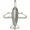 Xenox Xenox Uni Anhanger Flugzeug Silber Xc5244 | Charms & Anhanger