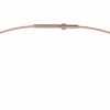 Ernstes Design Ernstes Design Damen Halskette 1-Fach Drahtseil Collier 45Cm Rosegold Ds1C-Rg-45 | Halsketten