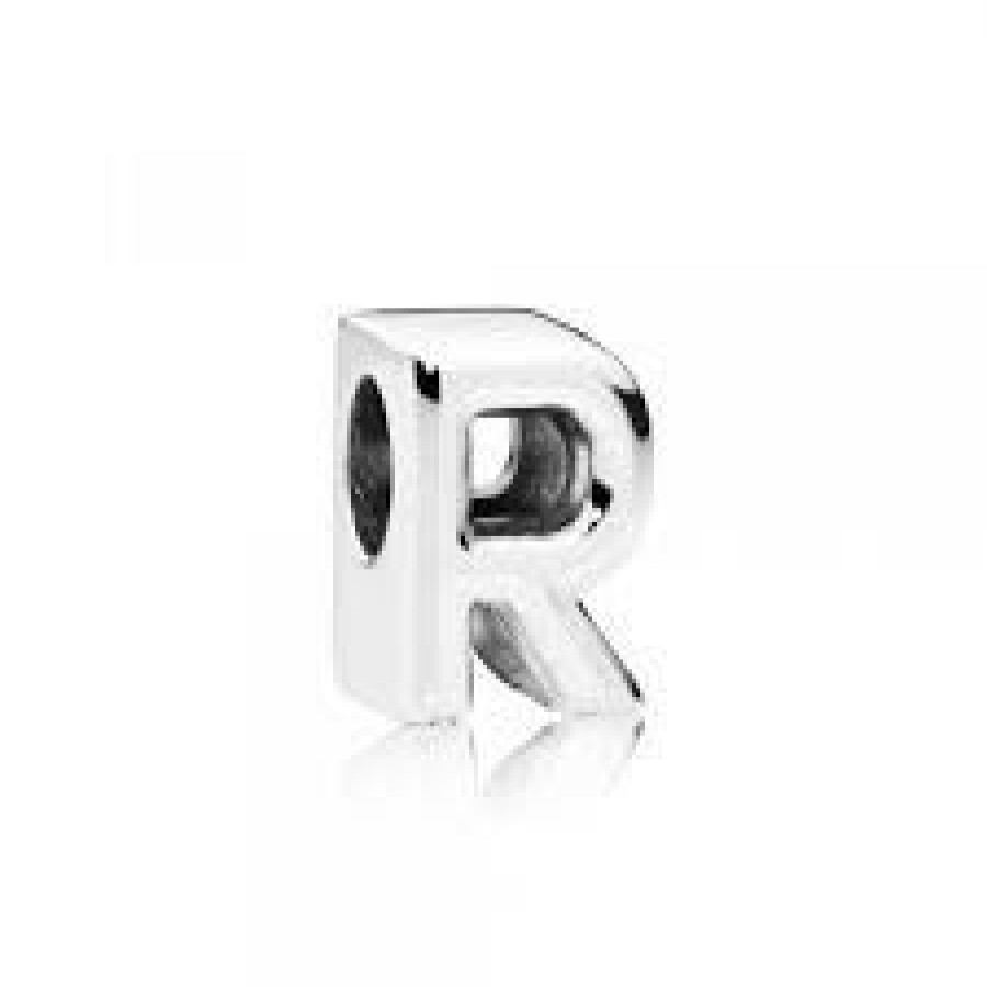 Pandora Pandora Charm "Buchstabe R" Buchstabe Silber 797472 | Charms & Anhanger