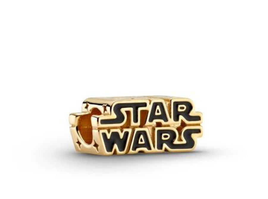 Pandora Pandora Disney Star Wars 3D-Logo Gold 69247C01 | Charms & Anhanger