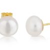 White Sense White Sense Damen Perlen Ohrstecker Gold 9.31.3.12 | Ohrringe