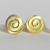 Campur Campur Spiral-Ohrstecker 18Ct Vergoldet | Klein E1025D | Ohrringe