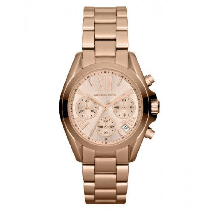 Michael Kors Michael Kors Damen Chronograph Bradshaw Rosegold Mk5799 | Analoguhren