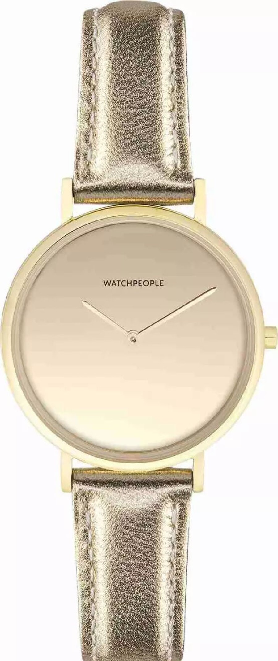 Watchpeople Watchpeople Damen Analoguhr Make Up Lederarmband Gold Wp008-01 | Analoguhren