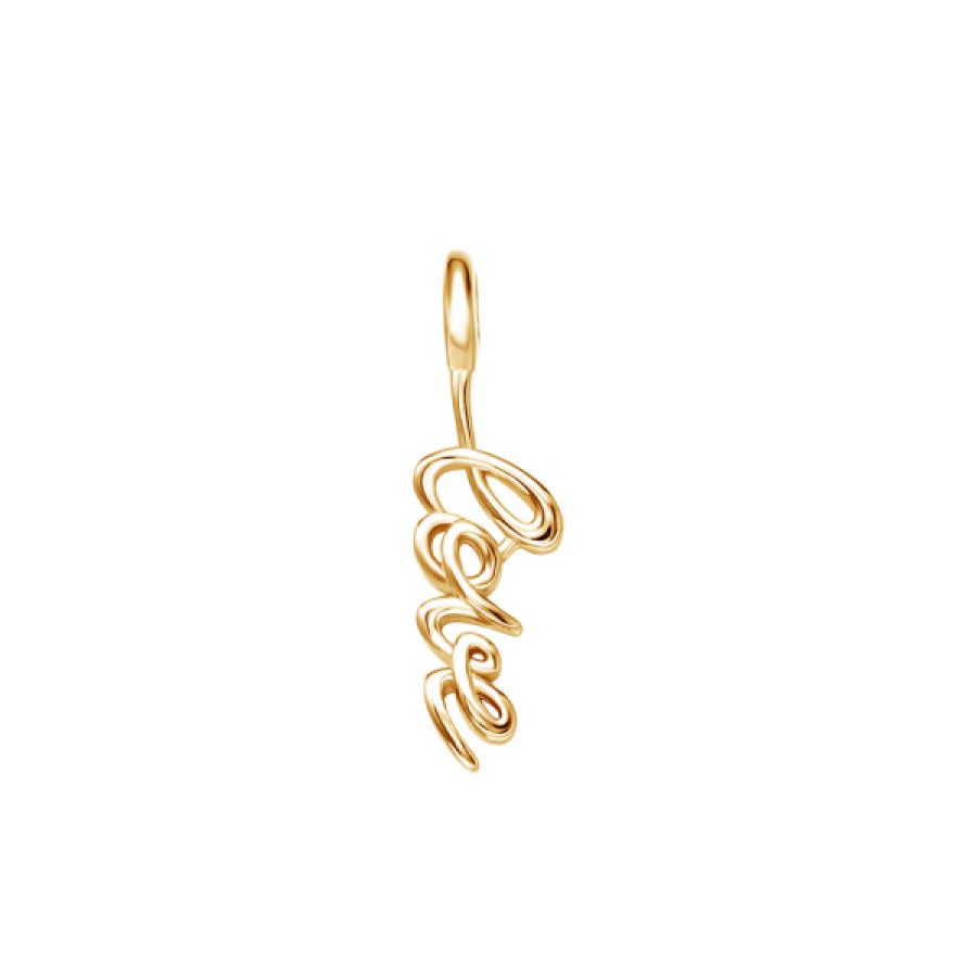 Xenox Xenox Uni Anhanger Love Gold Xc5241G | Charms & Anhanger