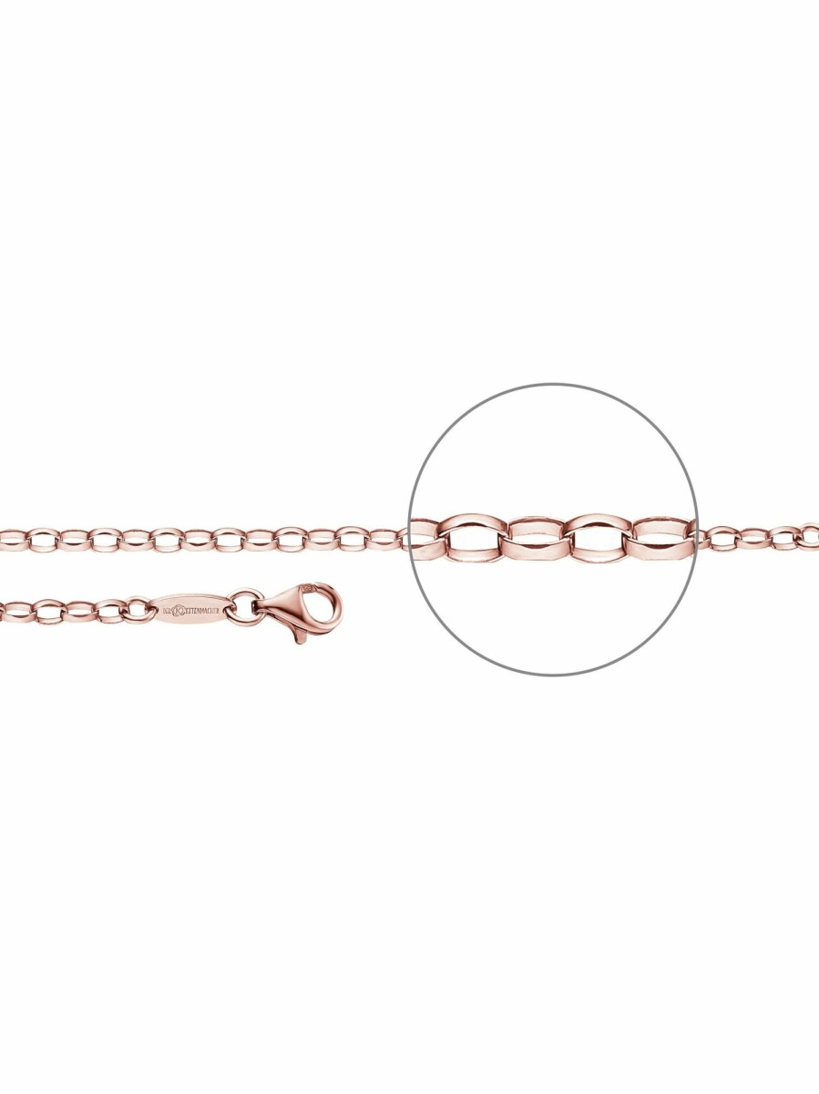 Der Kettenmacher Der Kettenmacher Uni Halskette Anker Kette 50Cm Rosegold A1-50R | Halsketten