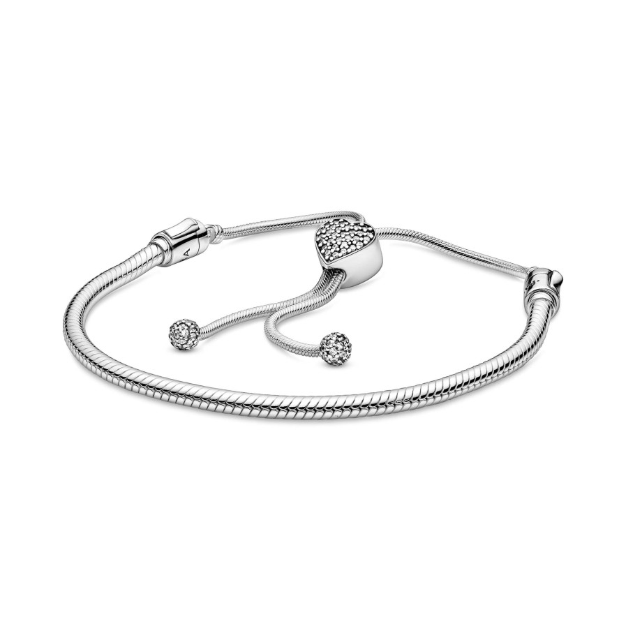 Pandora Pandora Moments Verstellbares Schlangen-Gliederarmband 599347C00-19 | Armbander