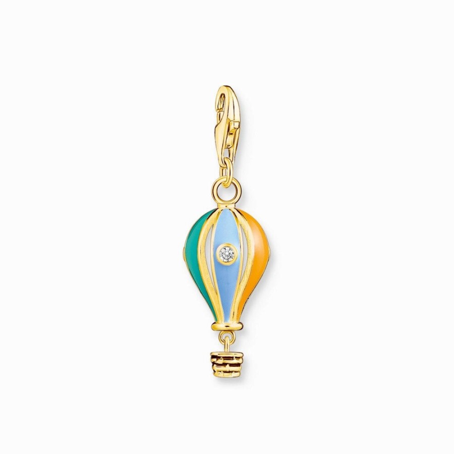 Thomas Sabo Thomas Sabo Damen Anhanger Charm Heisluftballon Holiday Vibes Gold 1922-565-7 | Charms & Anhanger