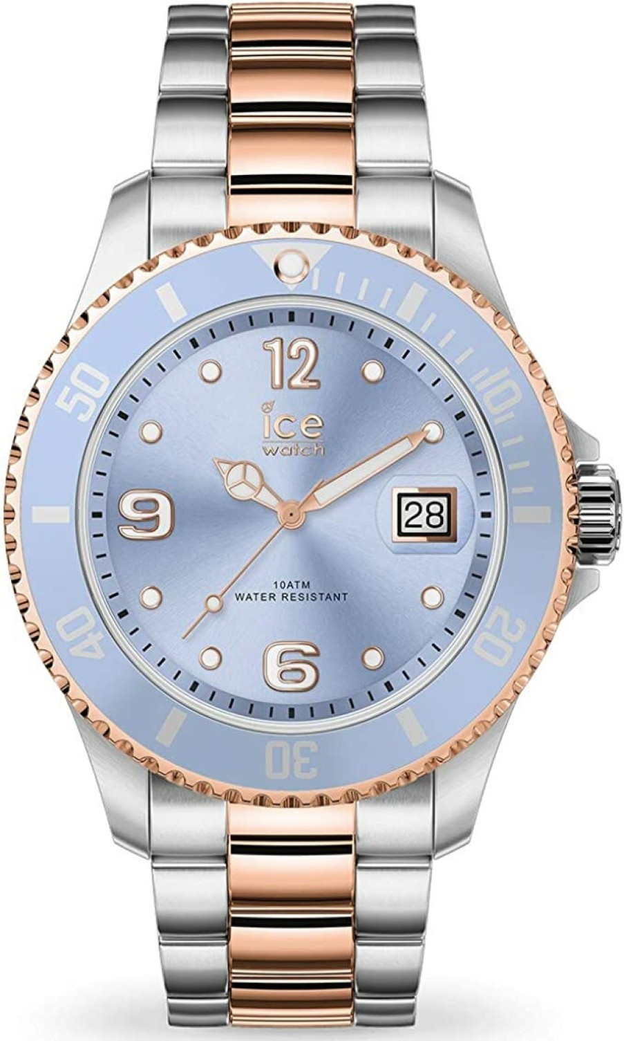 Ice-Watch Ice-Watch - Ice Steel Sky Silver Rose-Gold - Silbergraue Damenuhr 16770 | Analoguhren