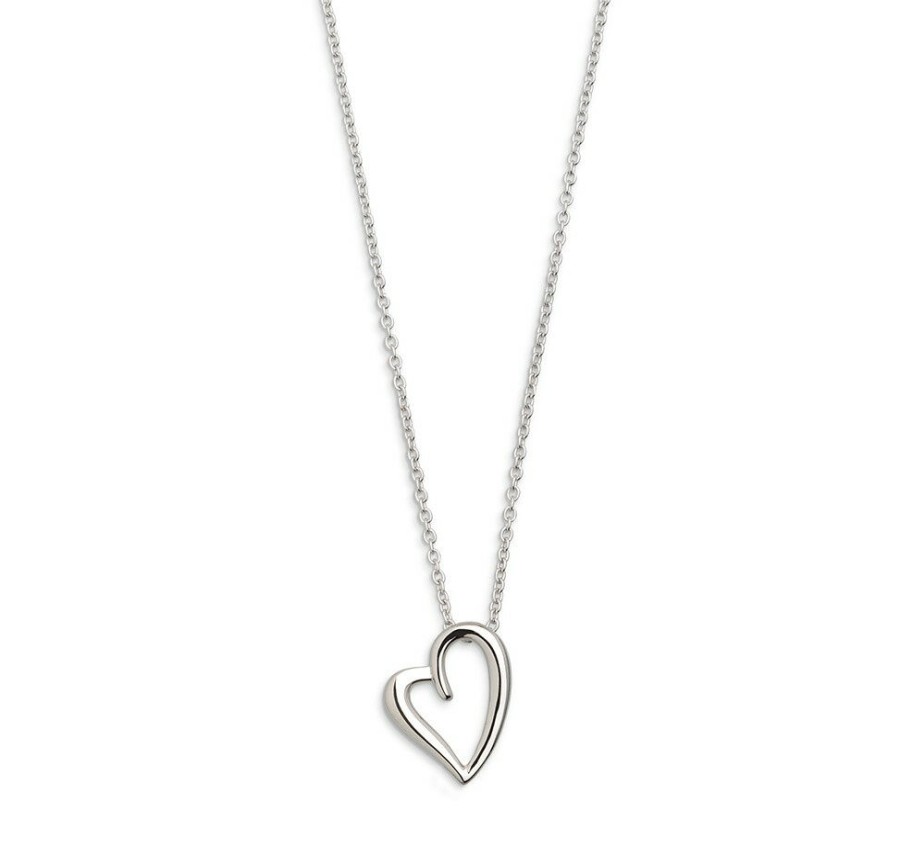 Xenox Xenox Damen Halskette Love Story Mit Herz Charm Collier Silber Xs2796 Herz | Halsketten