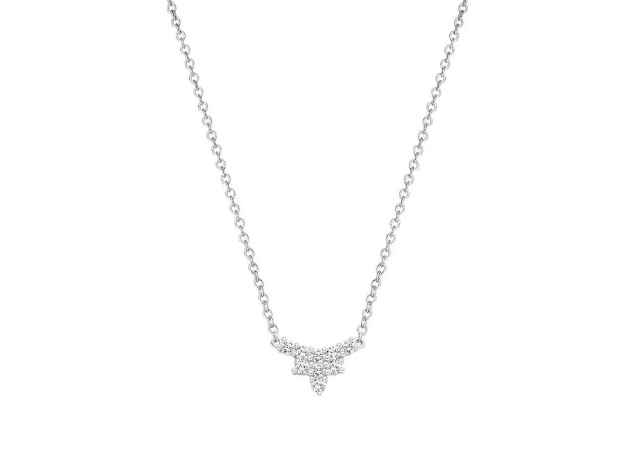 Giloy & Söhne Giloy-Bellaluce Damen Halskette Bella Luce Collier Weisgold 0,25Ct Eh005140 | Halsketten