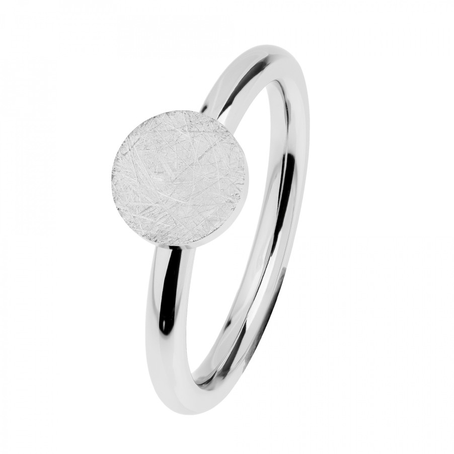 Ernstes Design Ernstes Design Damen Ring Mattiert Grose 55 Silber R474-55 | Ringe