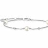 Thomas Sabo Thomas Sabo Damen Armband Mit Perlen Und Zirkonia 19Cm Silber Sch150336 | Armbander